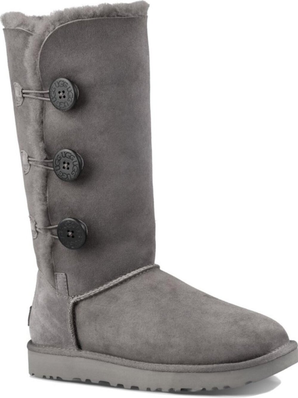 UGG® Bailey Button Triplet II GRAY SZ 10